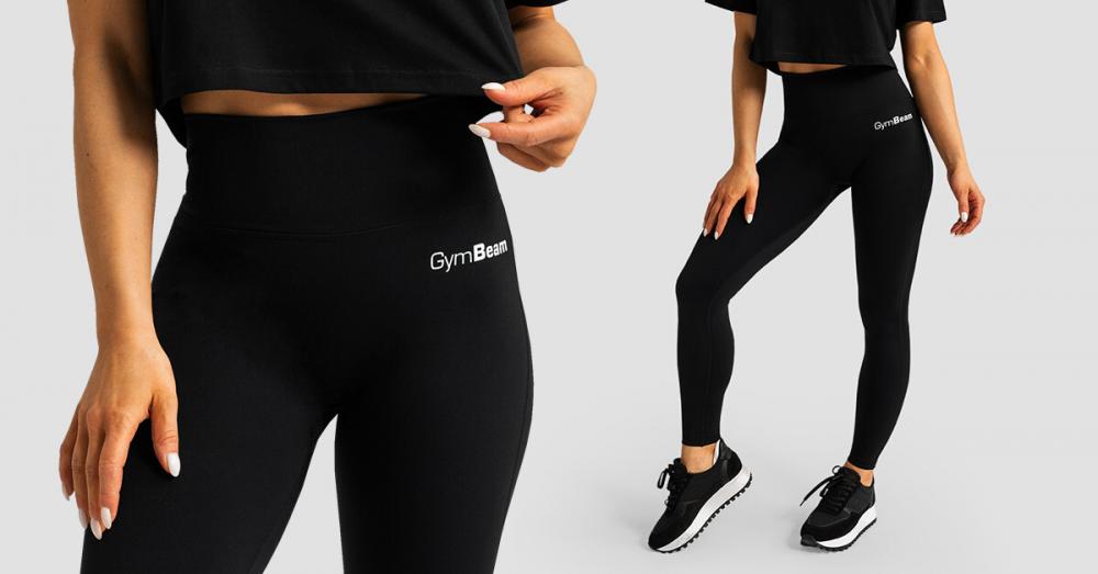 Női magas derekú Limitless leggings fekete - GymBeam