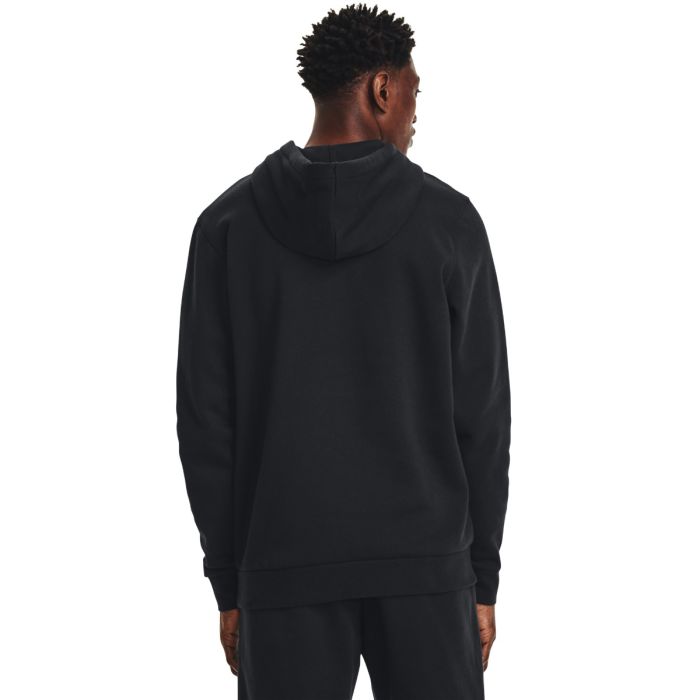 Essential Fleece Black férfi kapucnis pulóver - Under Armour