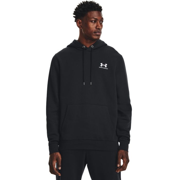 Essential Fleece Black férfi kapucnis pulóver - Under Armour