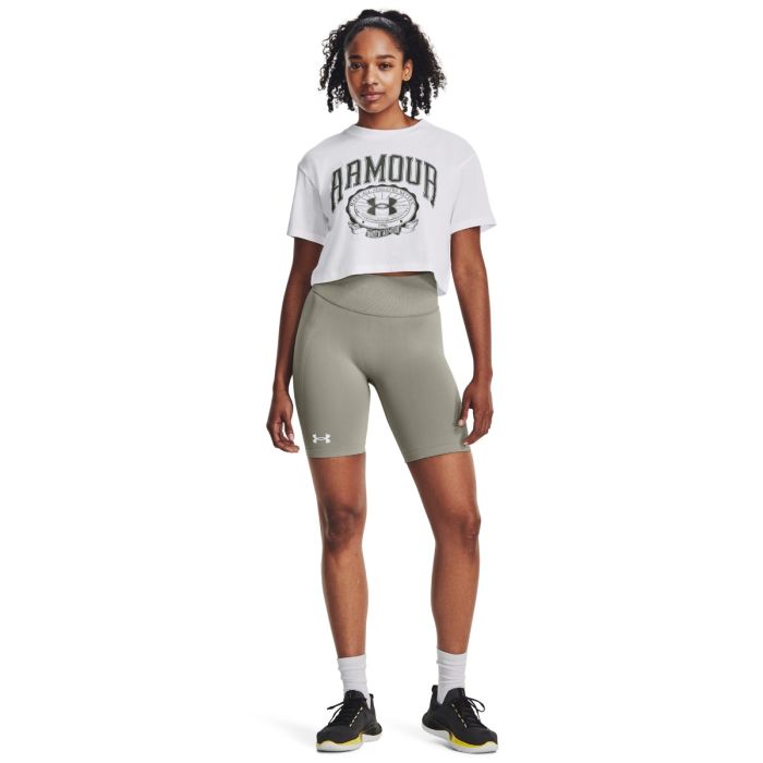 Collegiate Crest Crop póló SS White - Under Armour