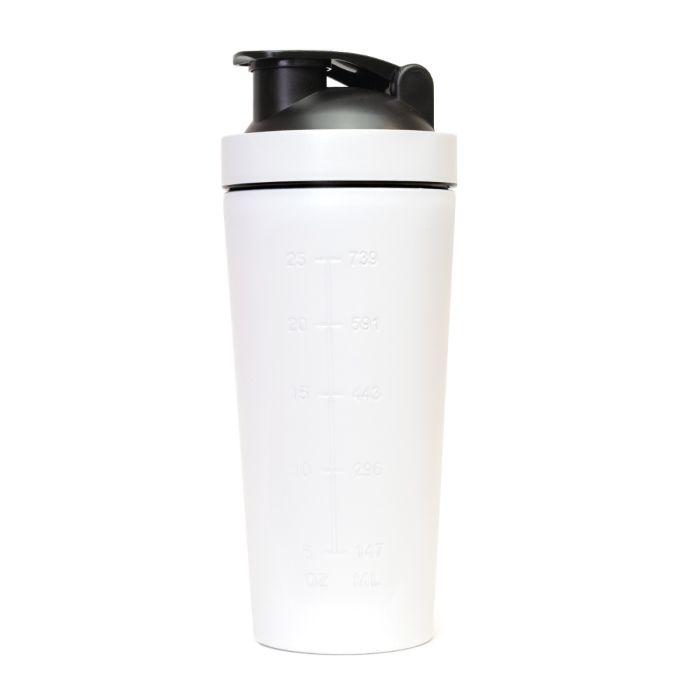 Steel White shaker 750 ml - GymBeam