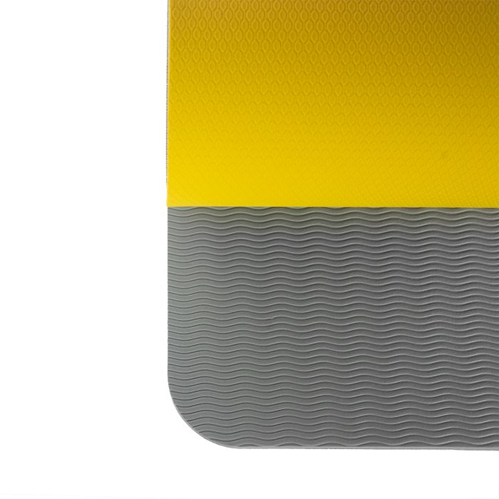 Dual jógaszőnyeg Grey/Yellow - GymBeam