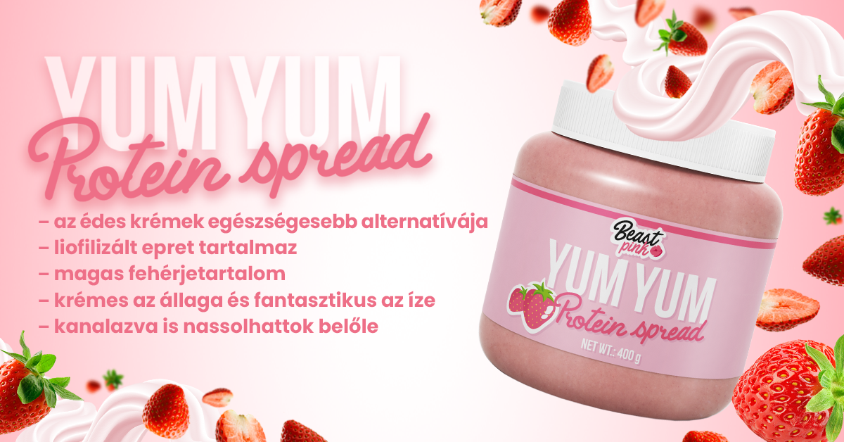 Yum Yum fehérjés krém - BeastPink